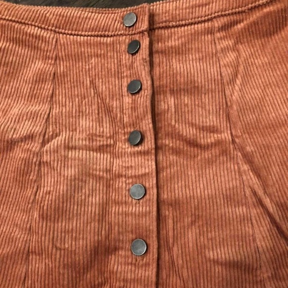 Orange Corduroy Skirt NWOT - Picture 3 of 3